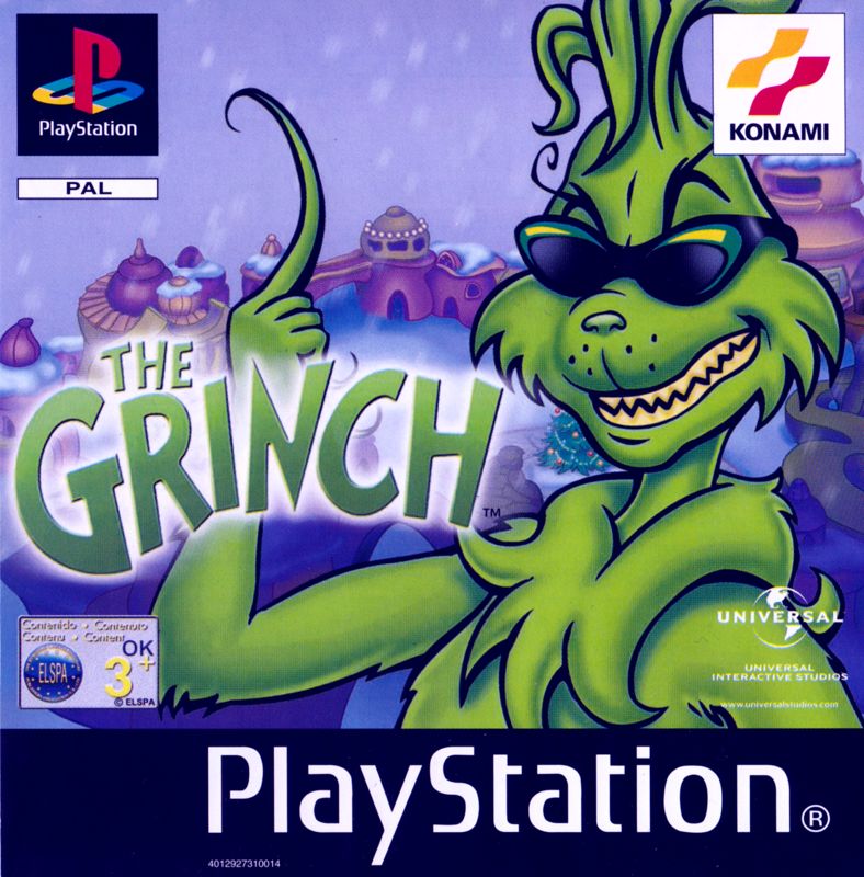 The Grinch box art for Playstation